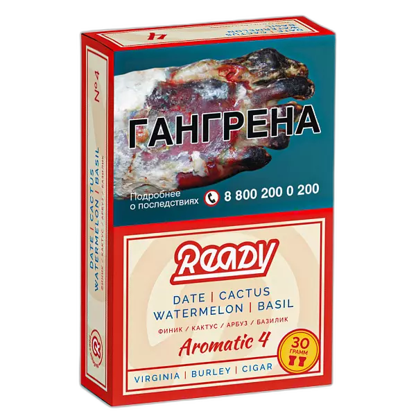 Табак Ready №04 Date, Cactus, Watermelon, Basil